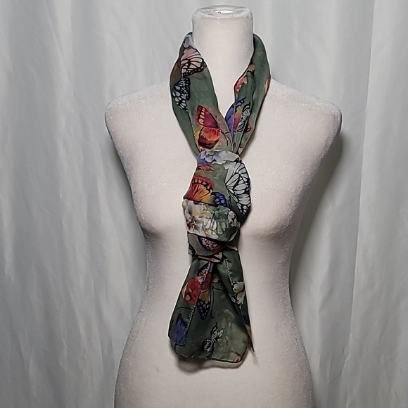 ♥️SCARF  20X59 flower print - Picture 8 of 8